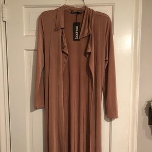 Boohoo Slinky Belted Duster